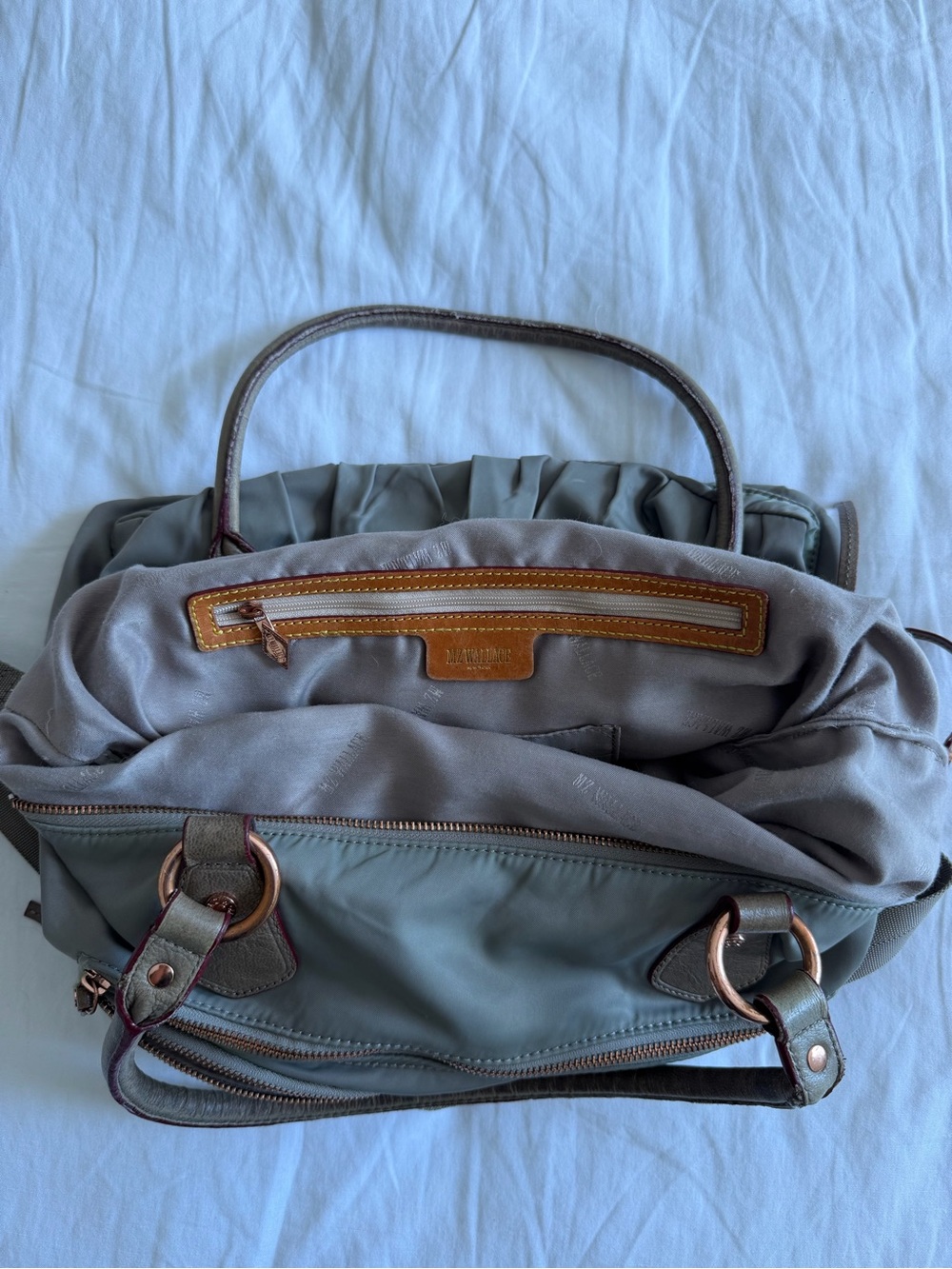 MZ Wallace Olive Green Bag with Adjustable Crossbody Strap - Picture 4 of 9